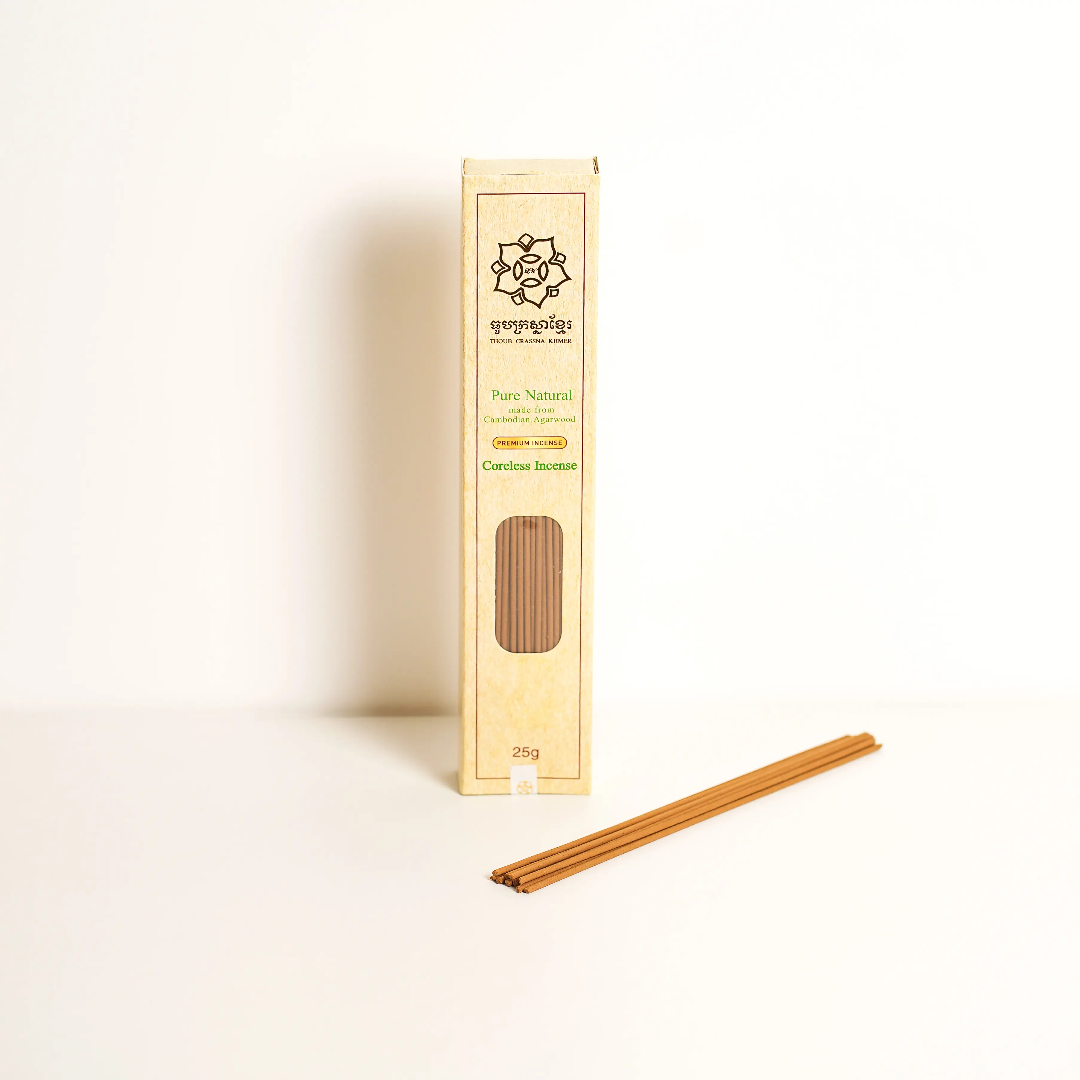 Cambodian Agarwood/Oud Incense Sticks- Premium (Coreless)