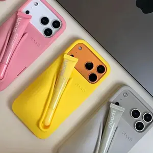 RHODE Minimalist Phone Case with Lip Treatment Slot for iPhone 11–17 Pro Max – Fashionable & Functional