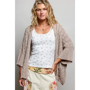 Thin Cable Cardigan