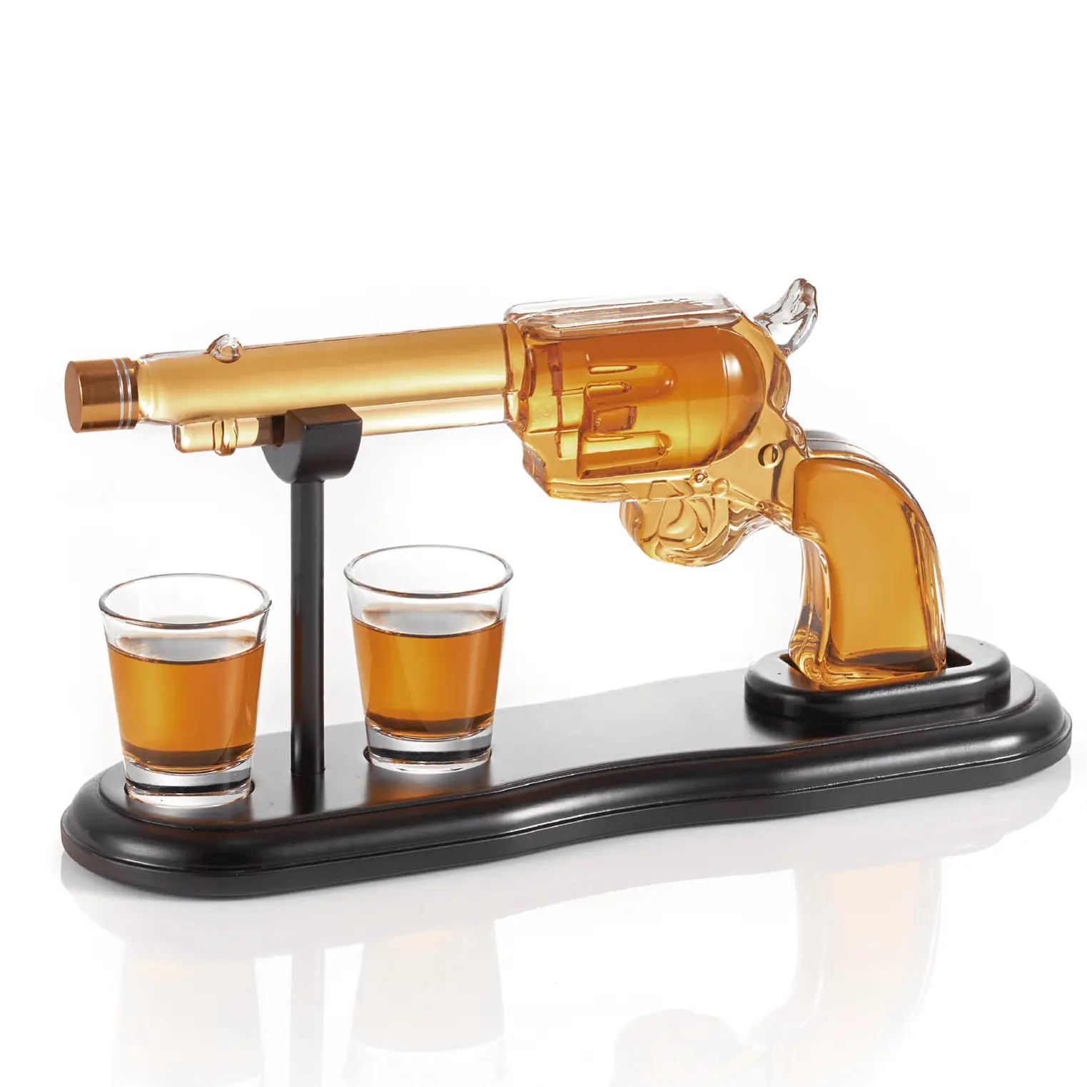 CRAFTGEN Whiskey Decanter Set with 2 Shot Glasses | Birthday Gifts for Men Dad Husband