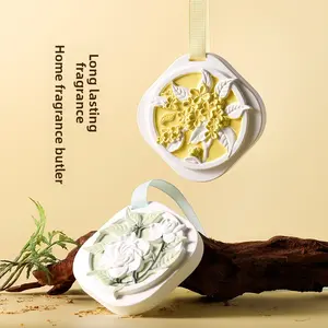 Mountain Wild Gardenia Aromatherapy Plaster Car Wardrobe Hanging Fragrance Lasting Scent Odor Removal Chinese Style Diffuser Wardrobe Fragrance