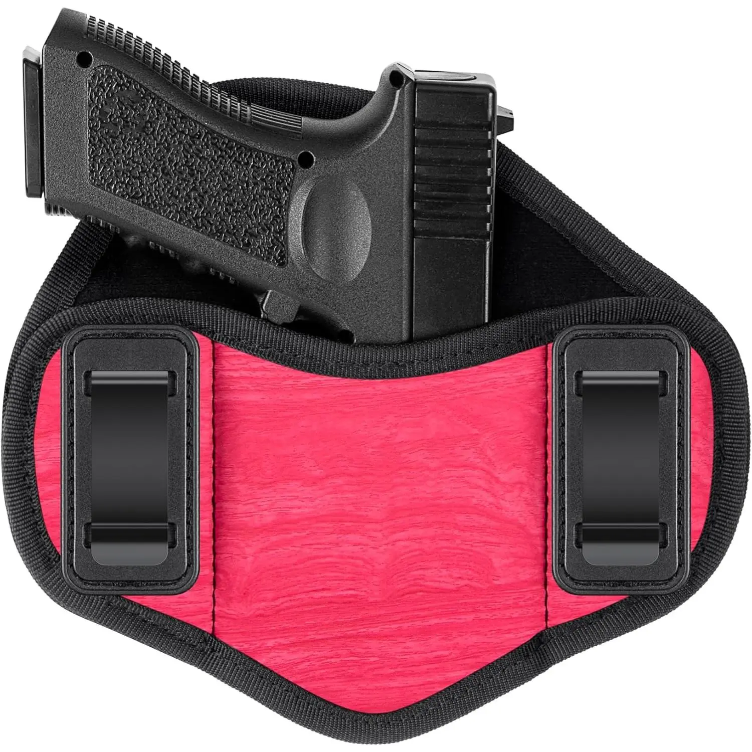 Bvya Amb Ambidextrous Pancake Concealed Carry Holster - Universal IWB, Secure Hold, Accessible, Fits Most Gun Sizes, Compatible with Handguns 19,17,20,23, Versatile Choice for Men's Belt Bags, Bvya Ambidextrous Gun Holster, Pancake Shape, Iwb Compatible
