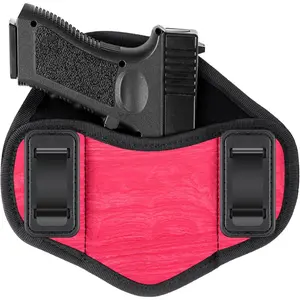Ambidextrous Concealed Carry Pancake Gun Holster - Universal IWB Secure Holster with Multiple Fits, Compatible with Handguns Including Models 19, 17, 20, 23 (Pancake Shape Design for Concealment)