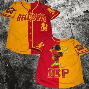 Split Colors Hell's Pit Baseball Jersey, ICP Juggalo Jersey, Gift For Him, Gift For Her, For Any Season, Classic Styles