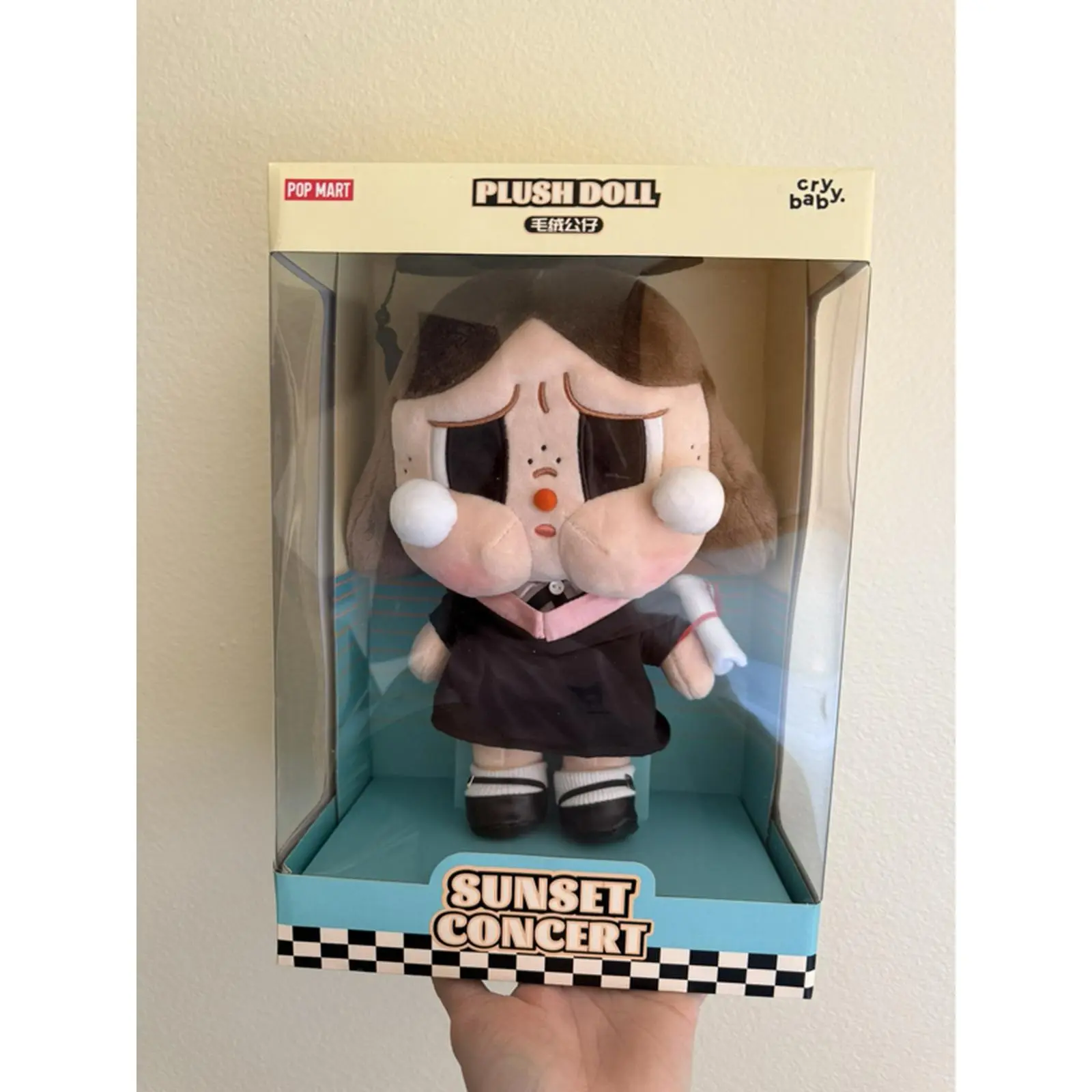 Pop Mart Crybaby Sunset Concert Plush Doll - Authentic New and Sealed Collectible Toy