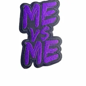 Me vs Me Iron-On Patch, Durable Decorative Embroidered Patch for Clothing, Bags, Hats
