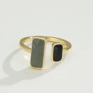 1 Bohemian Adjustable Ring - Stylish Oval Design Finger Jewelry for Gifts, Daily Wear, and Party Accessories