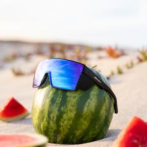 Bomber Eyewear Johnny Bomb | Men's Oversized Safety Sunglasses Unisex Full Shield ANSI Z87+ Removable Side Shields UV Protection Standard Lens XL Fit Job Site Outdoor Work