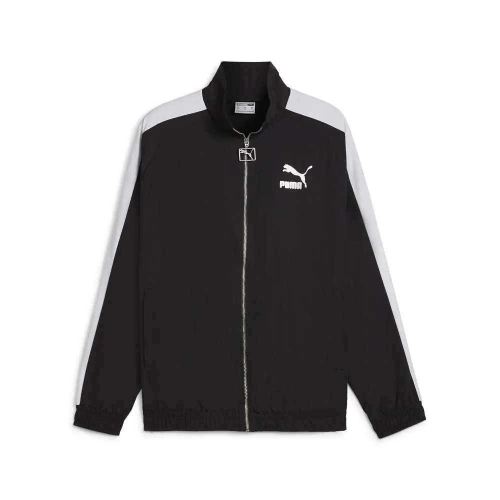 PUMA Mens T7 Oversized Woven  Athletic Outerwear Casual - Black