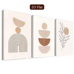 Modern Abstract Canvas Wall Art, Geometric Poster, Elegant Home Decor for Living Room, Bedroom, Office, Bathroom, Framed