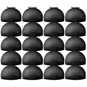 Wig Cap,Black Wig Cap 20 count Wig Caps, Black Stocking Caps, Stretchy Nylon Wig Stocking Caps for Women