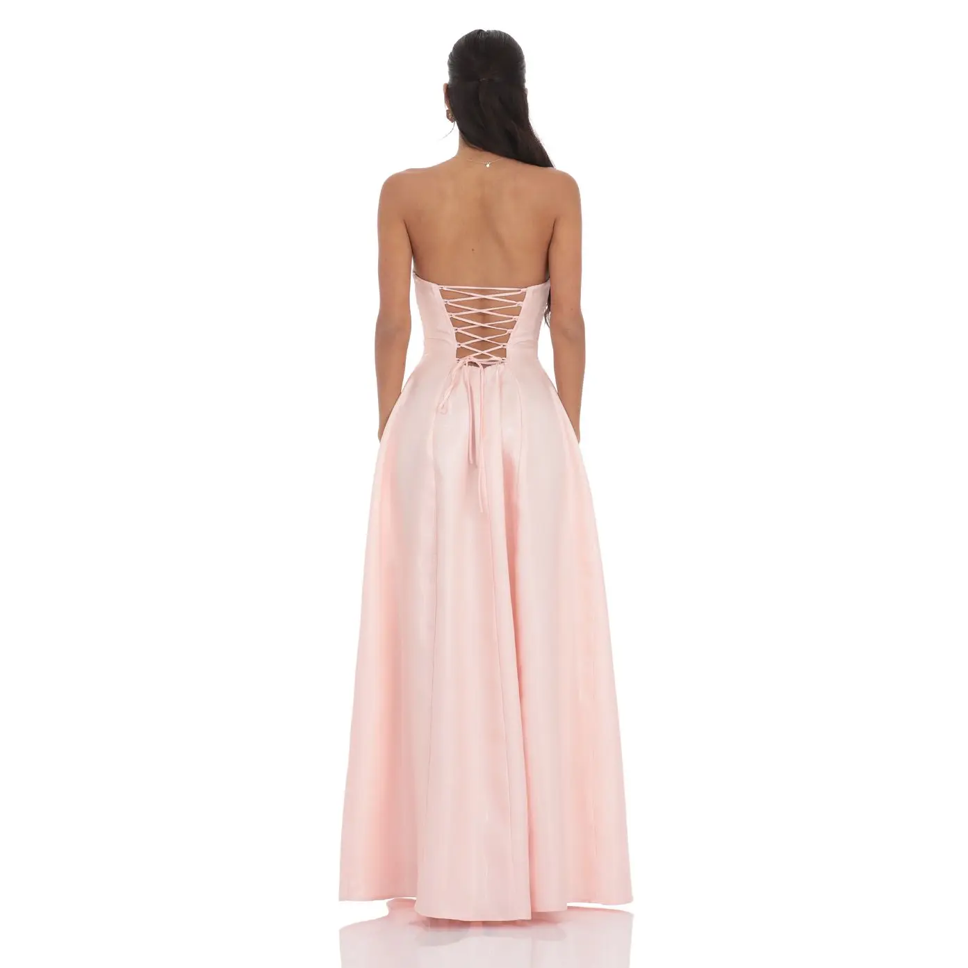 Lucy In The Sky Sheen Empire Waist Maxi Dress in Pink - TikTok Shop Lucy In The Sky Sheen Empire Waist Maxi Dress in Pink - TikTok Shop