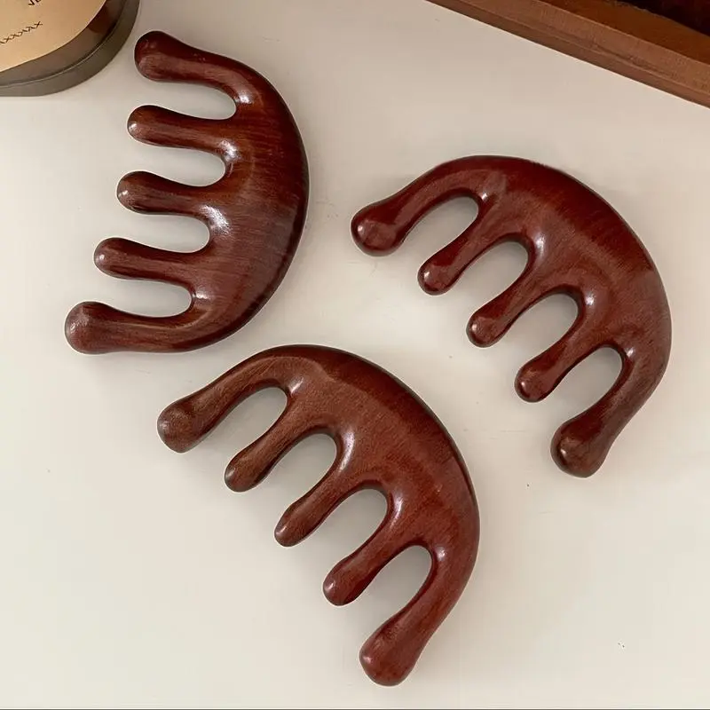 Natural Sandalwood Wide Tooth Comb, 1 Count Multifunctional Hairdressing Comb for Head Meridian Massage, Gua Sha, and Detangling, Christmas Gift, Body Care ToolGift Natural Sandalwood Wide Tooth Comb, 1 Count Multifunctional Hairdressing Comb for Head Meridian Massage, Gua Sha, and Detangling, Christmas Gift, Body Care ToolGift