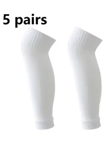 5 Pairs Sports Pressure Football Socks, Plug-In Style Compression Socks, Professional Leg Sleeves, Fixed Socks for Performance