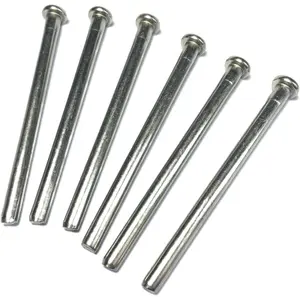 6pcs 3.5 inch Silver Interior Door Hinge Pins Replacement with Screws for Door Closing