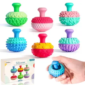 Tactile Sensory Fidget Toys for Kids Adults,6Pcs Thumb Rocker Stress Relief Sensory Toys for Autism ADHD Anxiety,Silicone Textured Gadgets for Office,Classroom,Stocking Stuffer Gifts for Teen Girl Boy, Squishy Sensory Fidgets