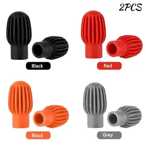 2pcs Shelf Drum Mute Silicone Sleeve Weakness Muffler Contact Tips Drumstick Practice Tips Drumstick Mute Musical  Accessories