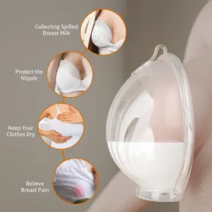 Washable Breast Milk Collector Breast Milk Collector Anti-overflow Breast Pad Hands-Free Wearable Breast Milk Collector