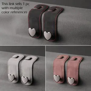 Car seat hook, creative heart-shaped hook, car bracket, rear seat organizer, car backseat organizer, car clip, interior accessories, handbag, RV storage rack, Car Organizers