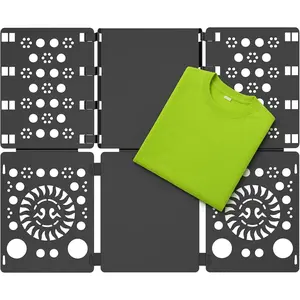 V3 Shirt Folder Board Tshirt Clothes Folder Folding Board Durable Laundry Sorter Helper Liner, Black