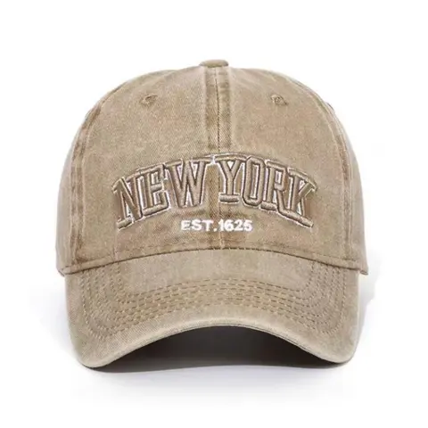 New York Embroidery Baseball Cap, Cool Casual Outdoor Sports Hat for Men & Women, Vintage All-match Sun Hat for Daily Wear