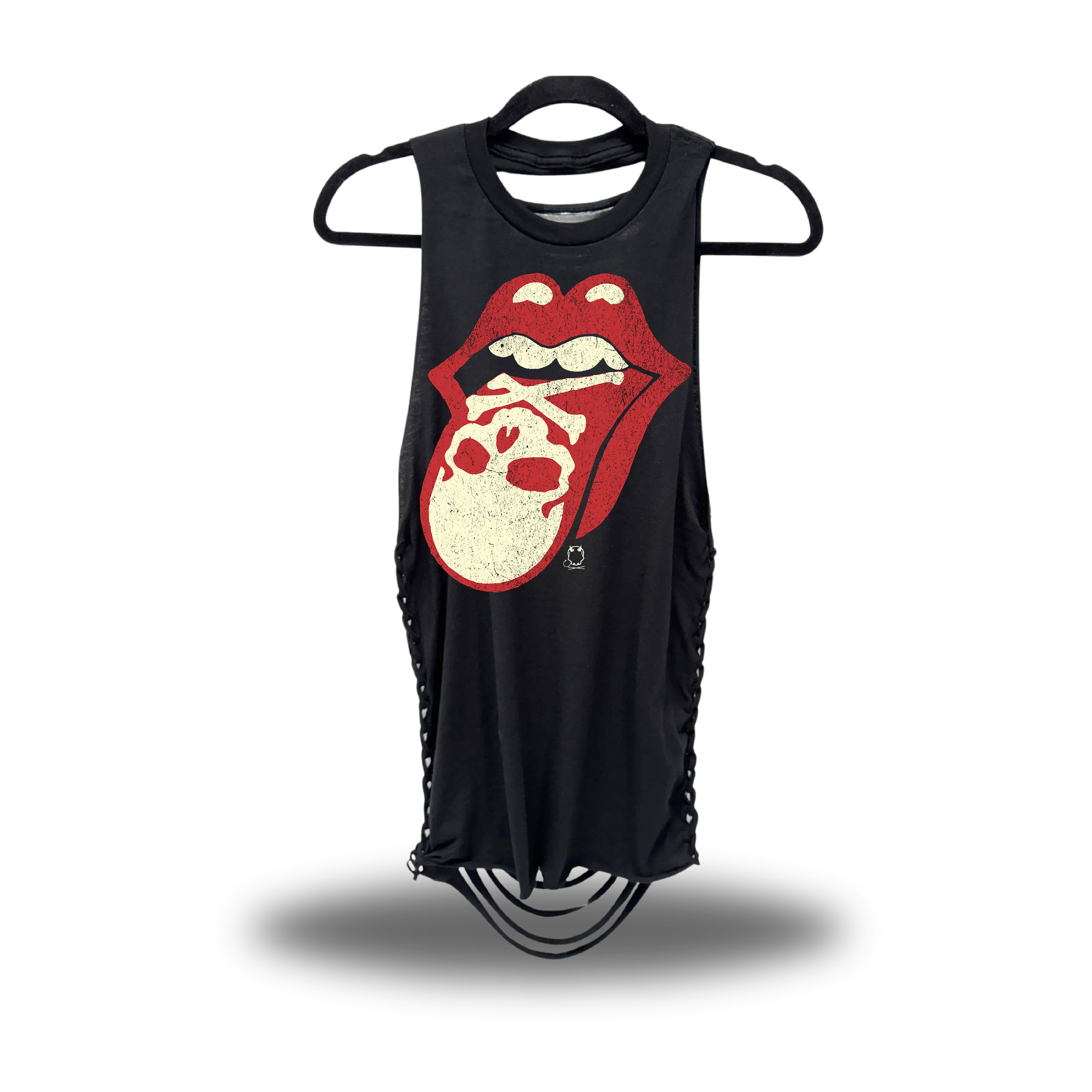BAD TASTE - ROAD RASH BRAIDED BLACK TANK TOP