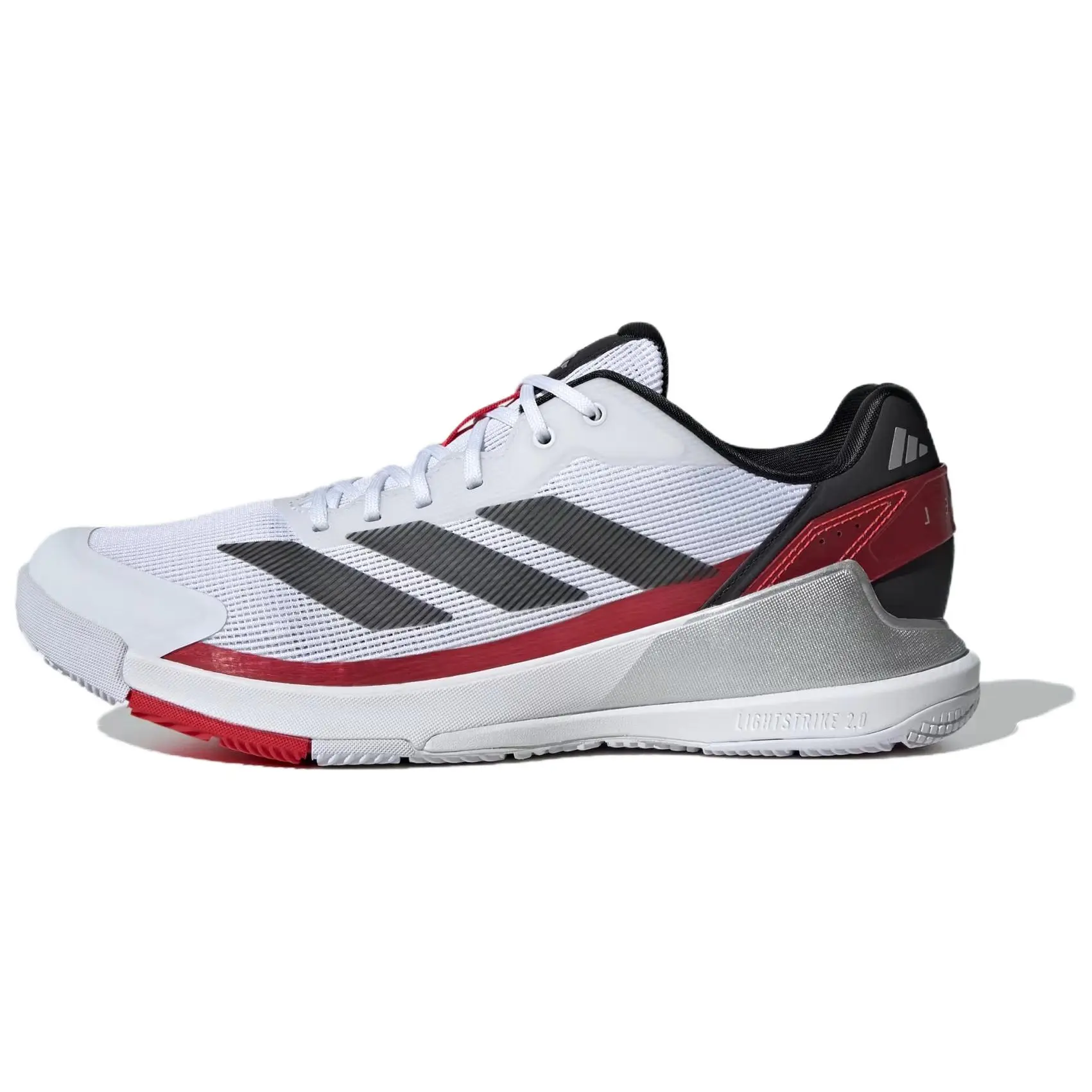 Adidas Crazy Quick Padel Shoes - White Black Lucid Red, Lightweight, Breathable Mesh, Durable Outsole, Excellent Traction for Fast-Paced Play, Responsive, True-To-Size, Support On Court, True Size Fit, Sizes 36-45