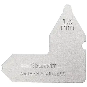 Starrett 167M-11-2 1.5 mm Radius Gage