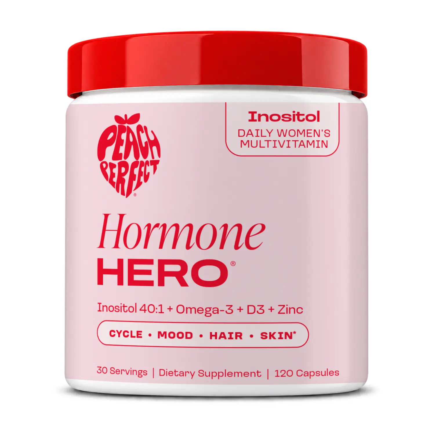 Peach Perfect Inositol Multivitamin - Peach Perfect Myo-Inositol, D-Chiro Inositol, Omega 3 Fitness Healthcare