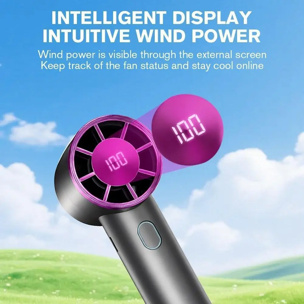 Beat The Heat: Portable Ice Cooling Fan, 6000mAh All-Day Battery