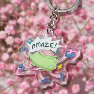 Rocky Amaze Keychain, Project Hail Mary Sci-Fi Acrylic Charm, Gift for Science Fiction Book Fans
