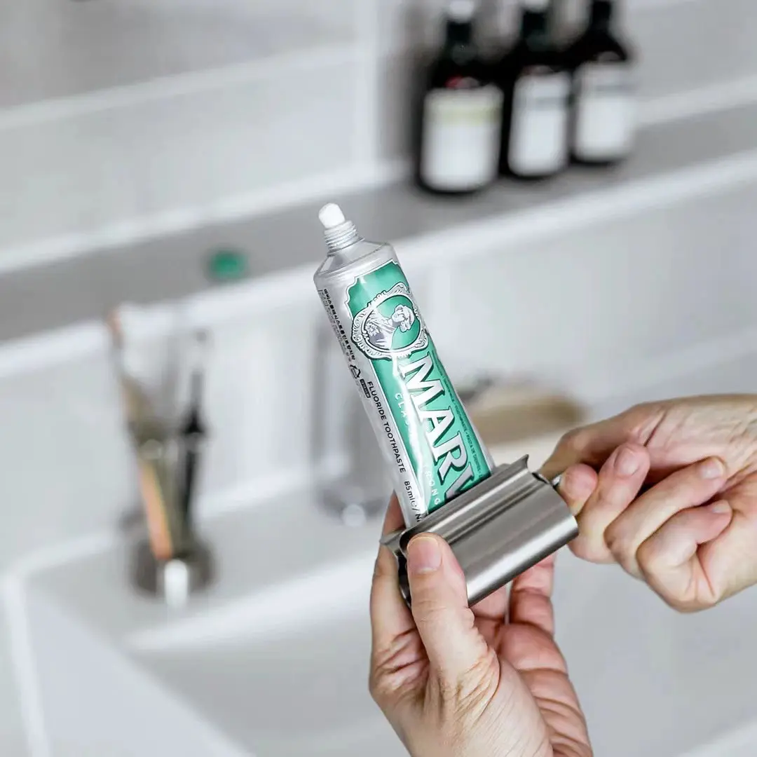 Toothpaste Rusted Steel Stainless Steel Toothpaste Squeezer, Minimalist Bathroom Accessory ...