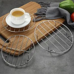 1pc Premium Stainless Steel Steaming Rack - 7.87'' Single Layer Grill Grille for Healthy Cooking - Heat Resistant and Easy to Use - Perfect for Home Kitchen Kitchenware Cookware