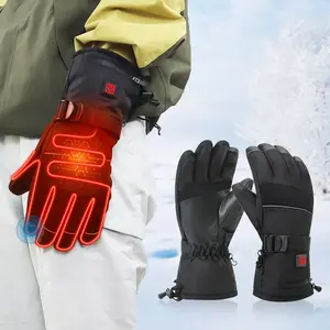 Electric Heated Gloves for Winter Rechargeable Battery Powered Warm Touch Screen Skiing Motorcycle Riding Camping Fishing Hunting Cold Weather Outdoor Gear
