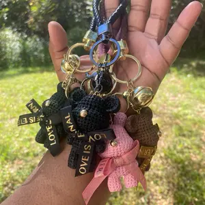 Bear Bell Keychain with Adorable Bear Design and Durable Keyring for Everyday Use