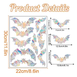 Debris static window glue anti-collision window glue anti-flower and bird impact, glass door and window glue to prevent birds flying into the window. (Butterfly cloud hummingbird Easter rabbit moon star summer round unicorn, etc.) Family Waterproof
