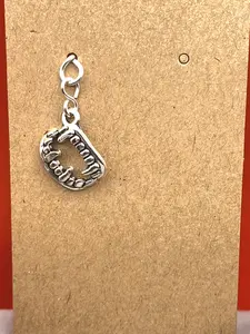 Silver Vampire Fangs Single Dangle Earring (Pierced Ears)