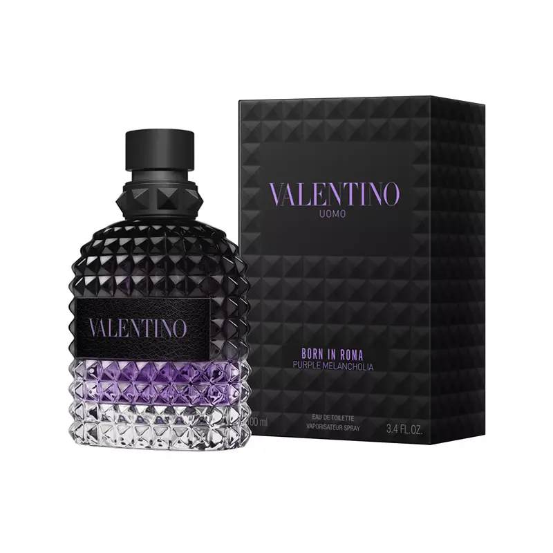 Valentino Uomo Born in Roma Purple Melancholia Eau de Toilette,3.4oz/100 ml Perfume For Men Fragrance Parfum