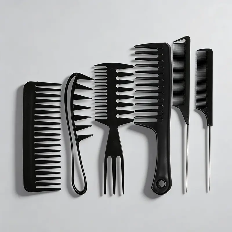Soleil Black Hair Styling Comb Soleil Styling Comb Black Ionic 450°F Dual Voltage Pro Hair  main image 4