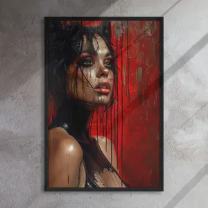 Glass Tables - Framed Canvas