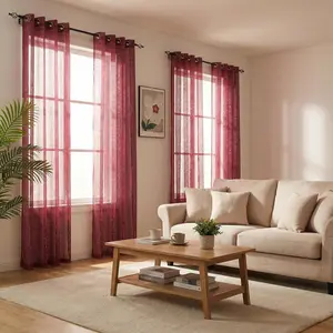 Curtain Club 4 Panels 52x84inch This product features a silver heat-bonded star pattern on a sheer curtain. It is suitable for various room types such as kitchens and living rooms. It can be used for Christmas decorations or wedding events. l28