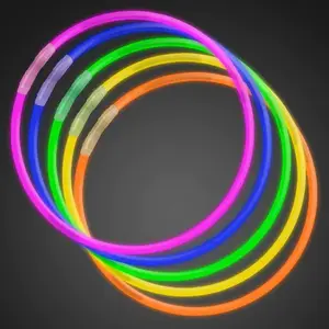 22 Inch Premium Jumbo Glow Sticks Necklaces - Pack of 50 Necklaces
