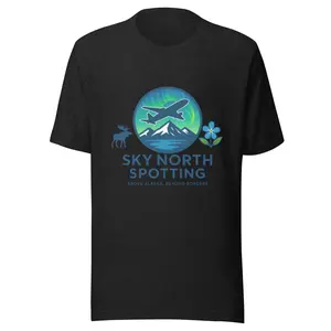 Sky North Spotting - Above Alaska, Beyond Borders T-Shirt