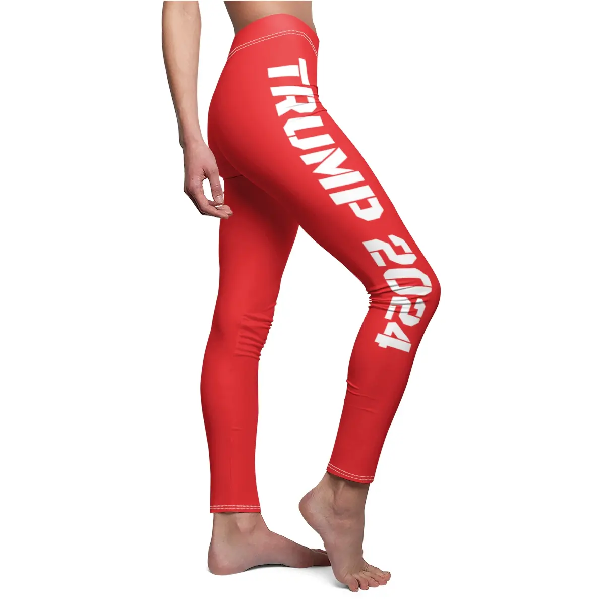 Trump 2024 USA Red Women's Casual Leggings Trump MAGA