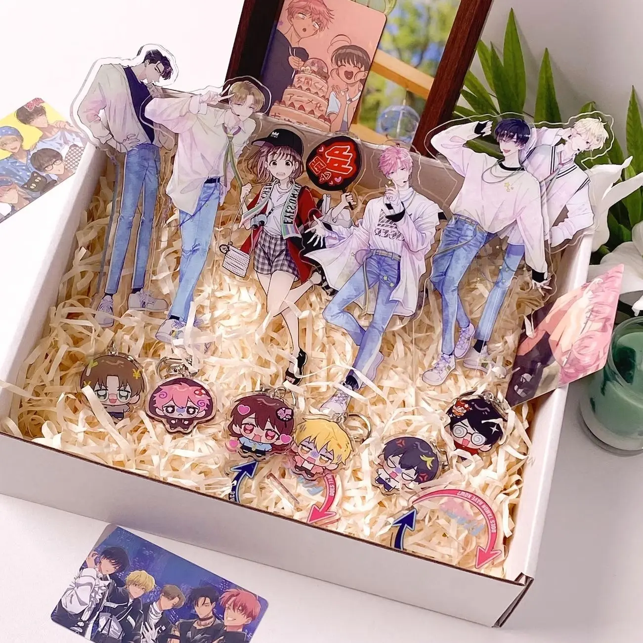 6 ops Tamon Fukuhara B-Side Full Character Acrylic Standee Gift| Handmade Fan Merch Gift Present
