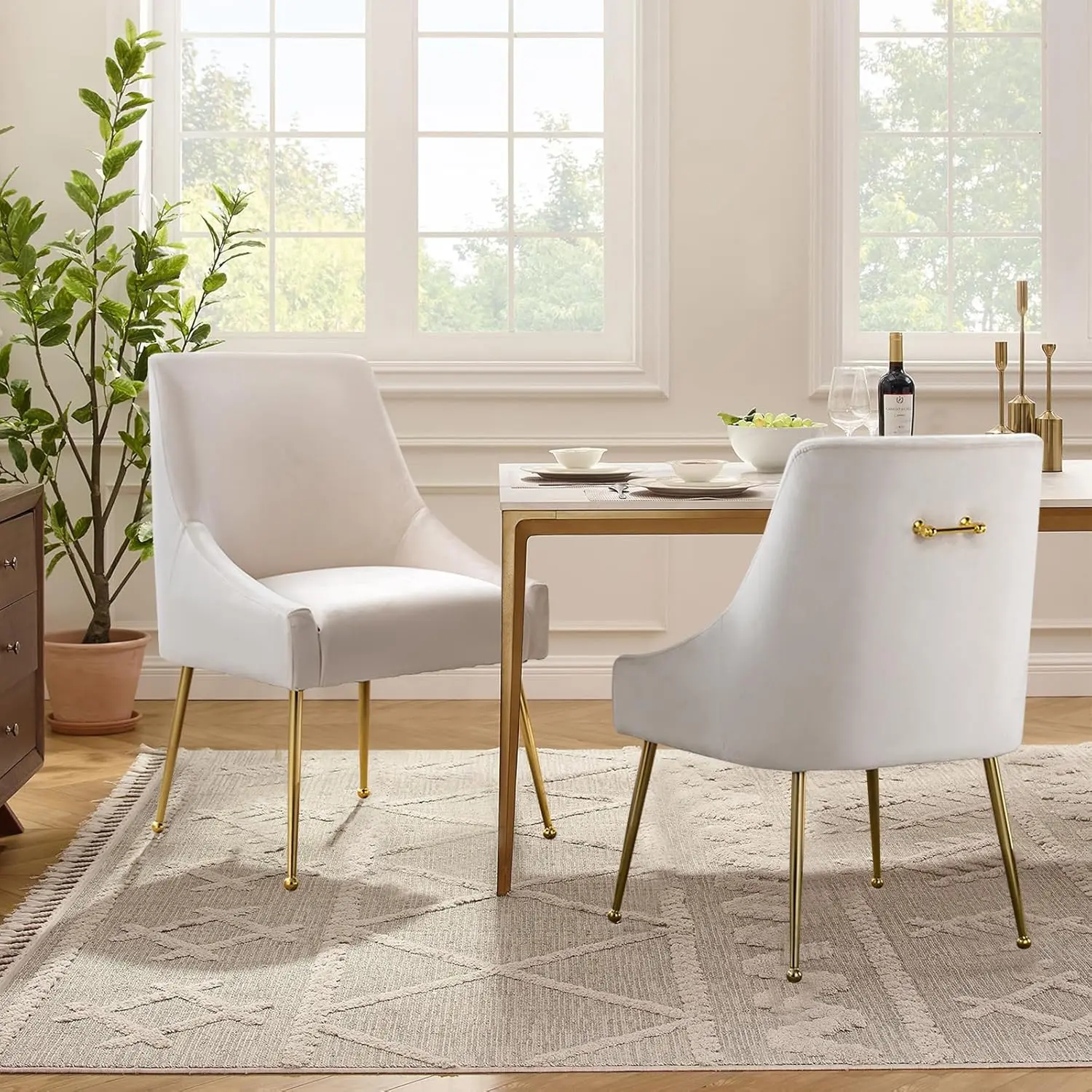 slim fit dress slacks Grey Velvet Bedroom Chair with Gold Legs - AV102