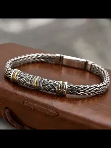 New Handmade Dragon Bone Men's Bracelet, Vintage Creative Unique Ethnic Design High-End Small Batch Couple Gift, Stylish Accessory, Copper Bracelets