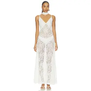 Away That Day X Gigi & Olive Forte Dei Marmi Lace Dress in Bridal White