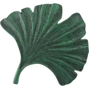 Gingko Leaf Cast Iron Stepping Stone Kit, Decorative Stepping Stones for Outdoor Garden Path Decor, Single Piece for Garden Lawn Walkway Decoration