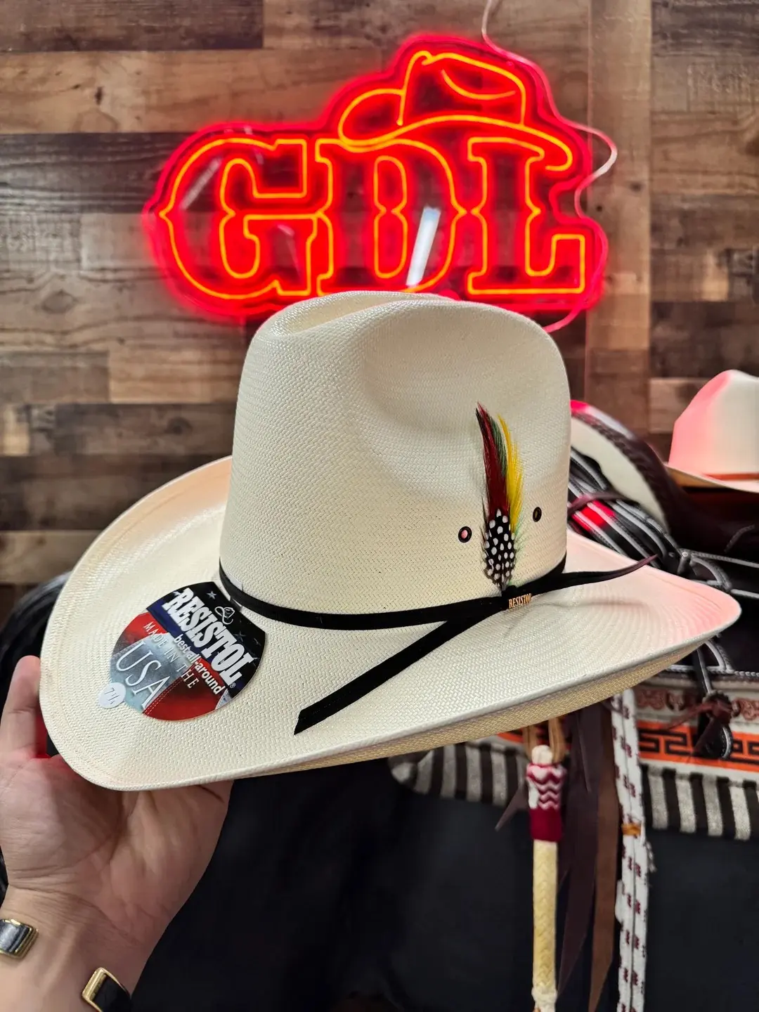 10X RESISTOL QUARTER HORSE STRAW COWBOY HAT (HORMA SONORA)